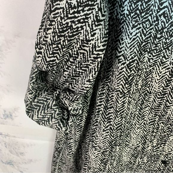 Calvin Klein Ombre Print Button Down Snakeskin Blouse - Picture 11 of 14